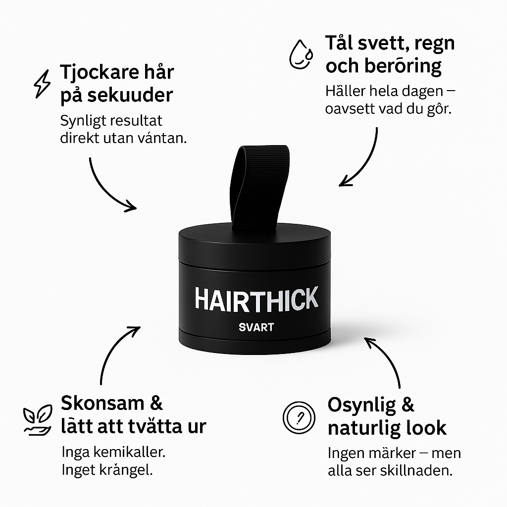 HairThick - Ger fylligt hår på sekunder!